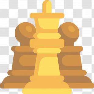 Chess - Golden Chess Pieces Illustration Transparent PNG