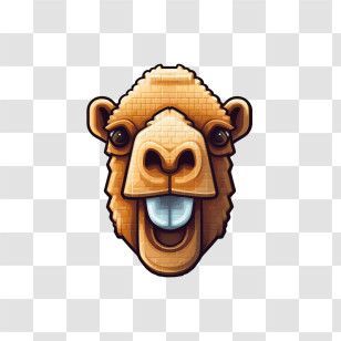 Camel - Cute Camel Face Illustration Transparent PNG