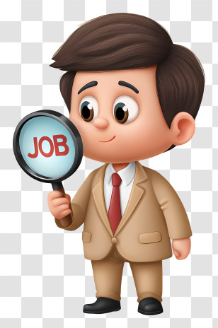 Looking For Job - Job Search Man Illustration Transparent PNG