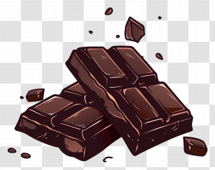Chocolate - Dark Chocolate Bars Illustration Transparent PNG