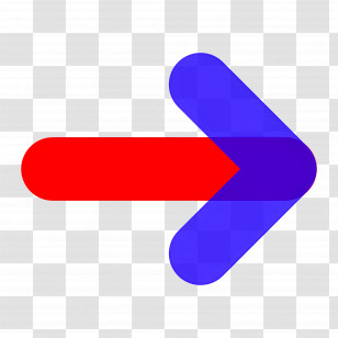 Arrow Symbol - Red And Blue Directional Arrow Transparent PNG