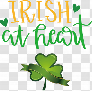 Saint Patrick Patricks Day Irish At Heart Transparent PNG