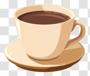 Cup Of Coffee - Cup Of Black Coffee Illustration Transparent PNG