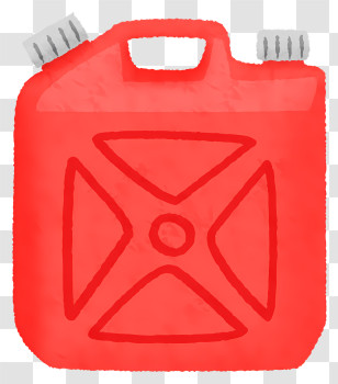 Icon - Red Gas Can With Handle Transparent PNG