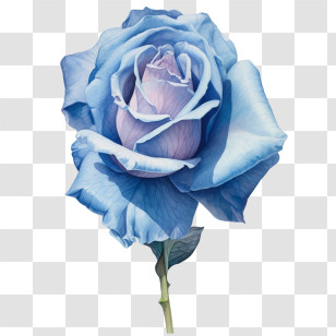 Blue Rose
 - Blue Rose Botanical Artwork Transparent PNG