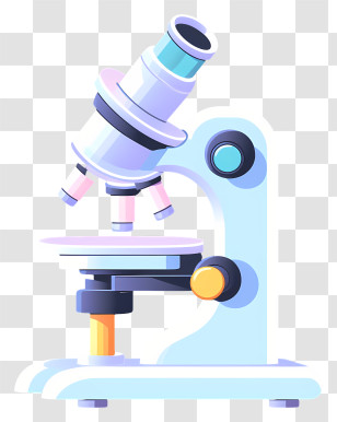 Microscope - Modern Microscope Cartoon Illustration Transparent PNG