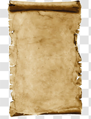 Background - Aged Parchment Paper With Rustic Edges Transparent PNG