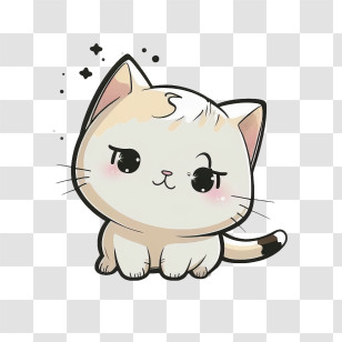 Cute Cat - Cute Cartoon Cat Transparent PNG