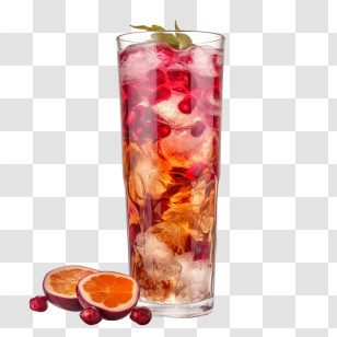 Ice Tea - Fruit Drink With Ice Transparent PNG