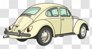 Car - Classic Vintage Cartoon Car Illustration Transparent PNG