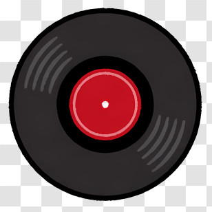 Music - Vintage Vinyl Record Illustration Transparent PNG