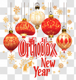Orthodox New Year - Ornaments For Orthodox New Year Transparent PNG