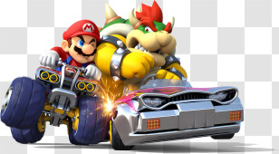 Cartoon Character - Mario Kart Racing Cartoon Transparent PNG