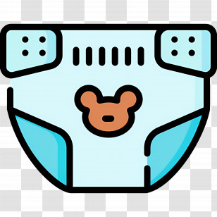 Diaper - Baby Diaper Icon For Infant Care Transparent PNG