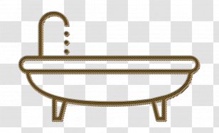 Bath Icon Bathroom Bathtub - Outdoor Furniture - Accessory Transparent PNG