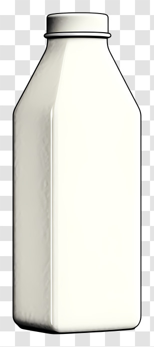 Plastic Bottle - Plain Milk Bottle Illustration Transparent PNG