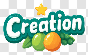 Creation Logo - Playful Creation Fruit Logo Transparent PNG