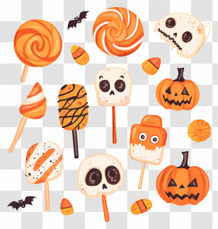Halloween Candy - Halloween-Themed Candy And Decorations Transparent PNG