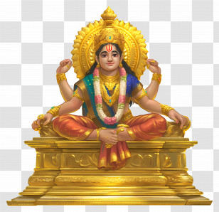 Ayyappan - Hindu Deity Idol In A Religious Illustration Transparent PNG