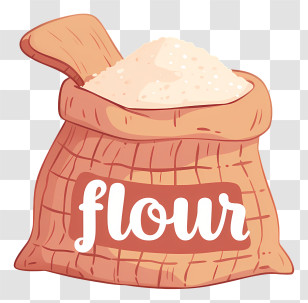 Flour Sack - Bag Of Flour With Scoop Transparent PNG