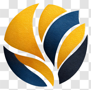 Charity Logo - Modern Gold And Navy Logo Emblem Transparent PNG