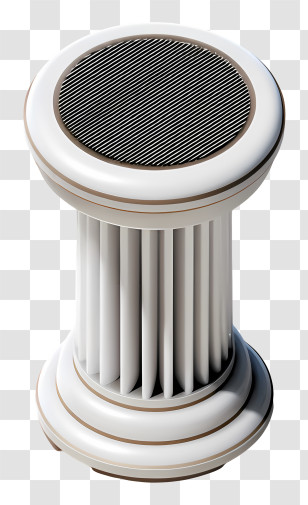 Top View Pillar - Classical White Pedestal Transparent PNG