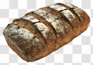 Rye Bread - Crusty Loaf Of Bread With A Rustic Look Transparent PNG