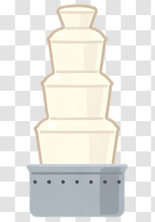 Chocolate Fountain - White Chocolate Fountain Transparent PNG