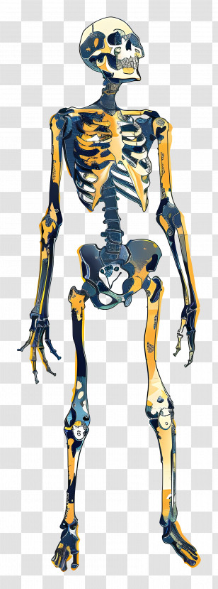 Skeleton - Detailed Human Skeleton Transparent PNG