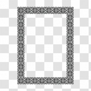 Picture Frame Black And White Area Pattern - Square Inc - Carved Artwork Transparent PNG