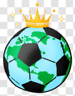 World Cup - Soccer Ball With Crown Transparent PNG
