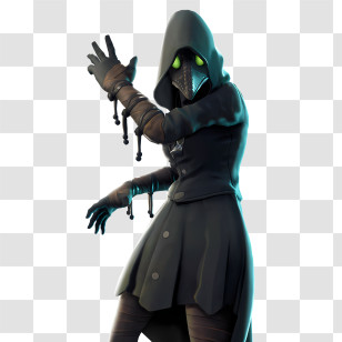 Hoodie - Mysterious Hooded Character In Dark Costume Transparent PNG
