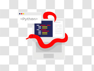 Python - Python Code With Snake Transparent PNG