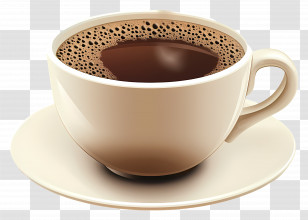 Hot Coffee - Hot Coffee Cup With Foam Detail Transparent PNG