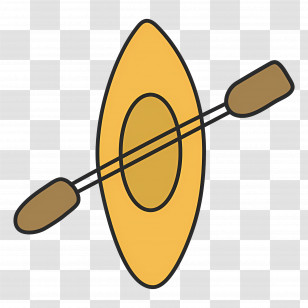 Rafting - Kayak With Paddle For Water Sports Transparent PNG