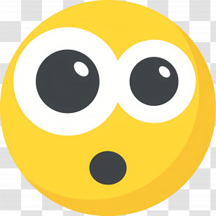 Shocked Emoji - Surprised Emoji Face Transparent PNG
