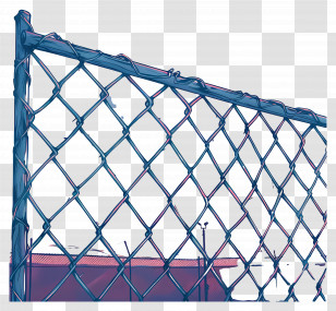 Wire Fence - Metal Chain Link Fence Transparent PNG