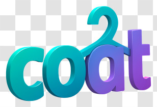 Coat Logo - 3D Coat Colorful Text Transparent PNG
