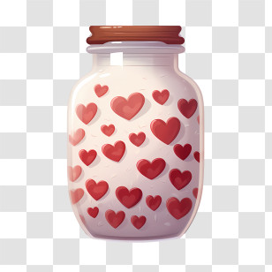 National Mason Jar Day - Heart Jar Decoration For Valentineâ€™s Day Transparent PNG