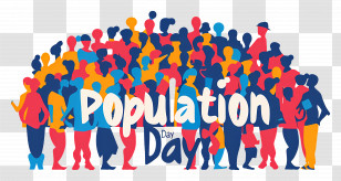 World Population Day - World Population Day Colorful Illustration Transparent PNG