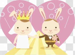 Rabbit Easter Bunny Marriage Clip Art - Wedding Photography Transparent PNG