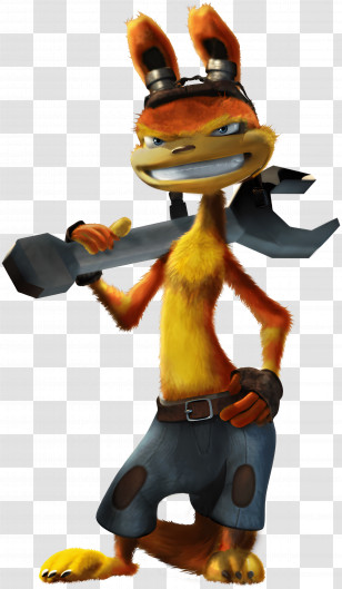 Daxter - Adventurous Cartoon Character Transparent PNG