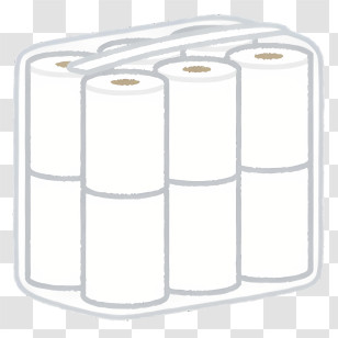 Icon - Pack Of Toilet Paper Rolls Illustration Transparent PNG