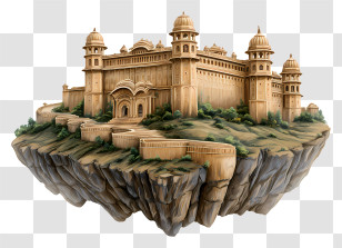 Amber Palace - Floating Palace Island Transparent PNG
