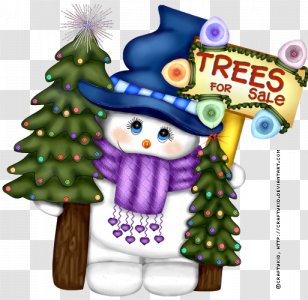 Snowman Clip Art - Tree - Two Snow People Transparent PNG