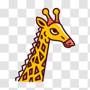 Cartoon Giraffe - Cartoon Giraffe Illustration Transparent PNG