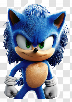 Sonic The Hedgehog - Blue Hedgehog Character Transparent PNG