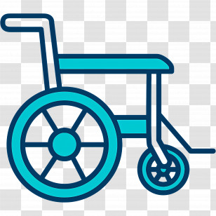 Wheelchair - Blue Wheelchair Accessibility Icon Transparent PNG
