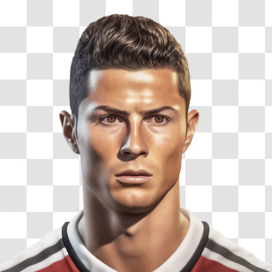 Cristiano Ronaldo - Realistic Illustration Of A Man Portrait Transparent PNG