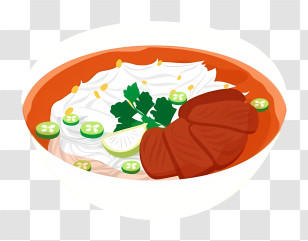 Thai Food - Vietnamese Pho Soup Bowl Transparent PNG